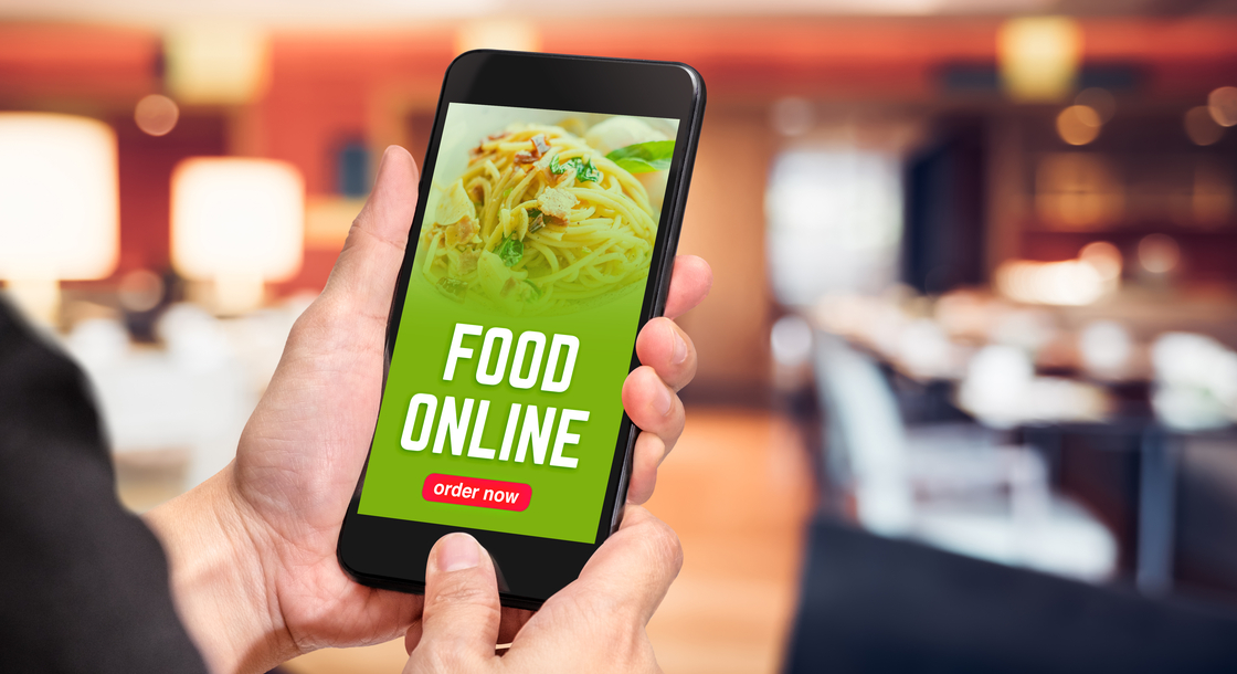 Online food payment.