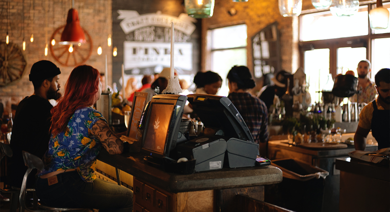 Contactless Ordering System At A Bar