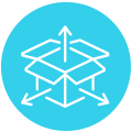 Icon for "Flexible Installation Options"