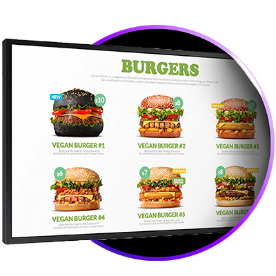 GRUBBRR Digital Menu Board